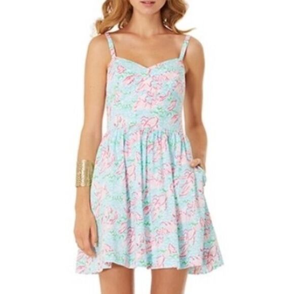 Lilly Pulitzer Lobstah Roll Ardleigh Mini Dress Sz. 0 - Picture 1 of 7
